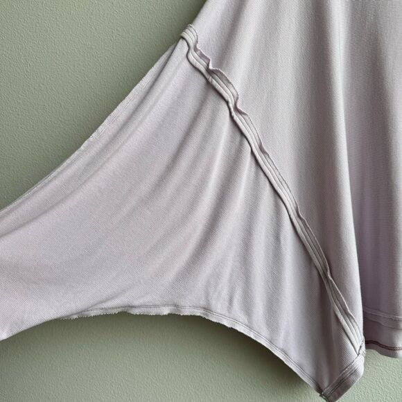 FREE PEOPLE Alameda Pullover Soft Knit Thermal  Dolman Purple Pink Size Medium - Picture 4 of 8